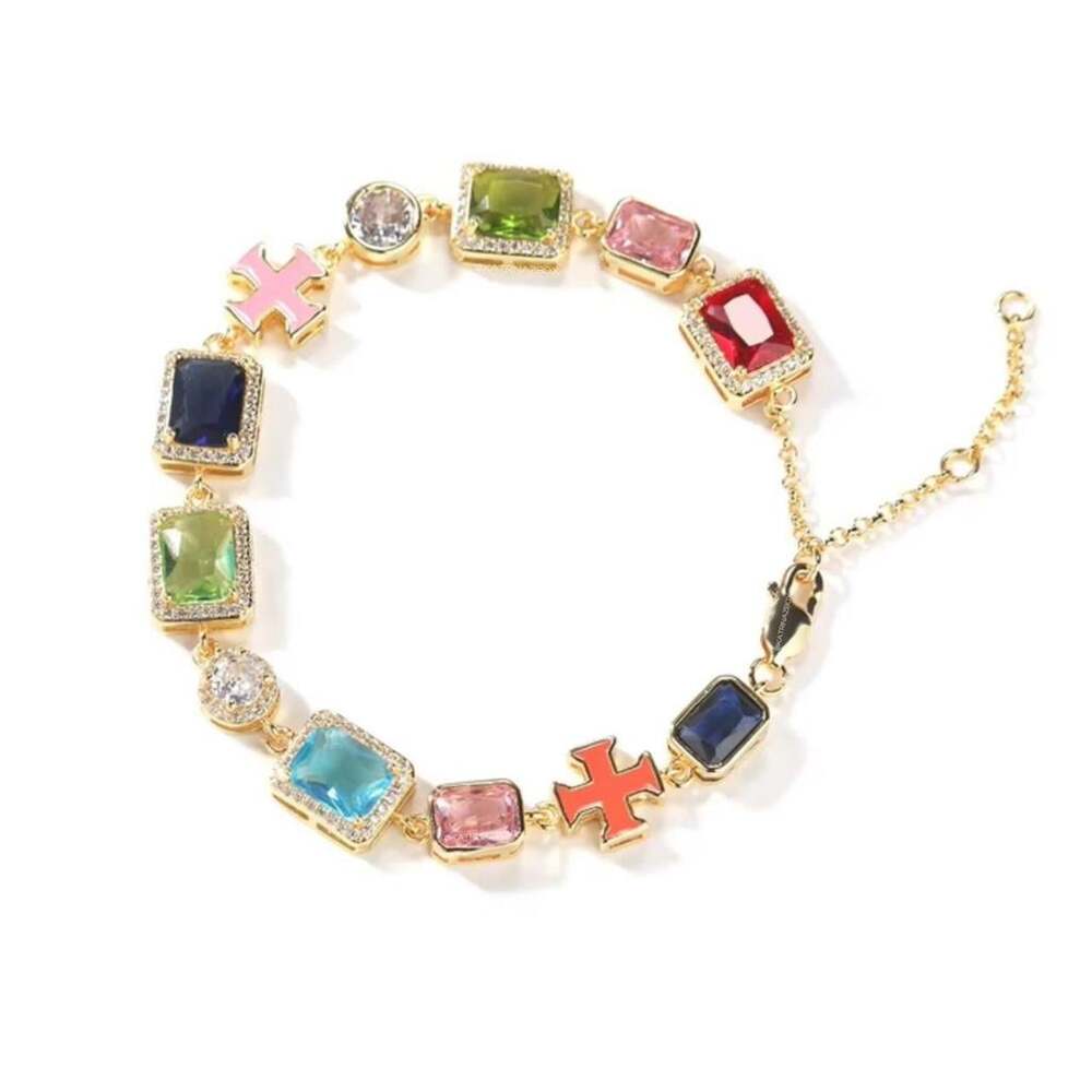 Multicoloured Cross Charm Bracelet With 60 B 1